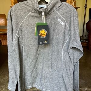 Regatta Gray 1/4 Zip Pullover Fleece